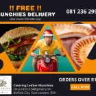 Maatskappy 3 beeld CATERING LEKKER MUNCHIES Take-away Foods in East London EC
