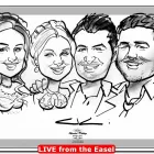 Maatskappy 10 beeld LIVE CARTOON PORTRAITS Weddings in Johannesburg South GP