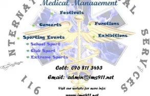 Maatskappy 4 beeld 911 INTERNATIONAL MEDICAL SERVICES (PTY) LTD Training in Heidelberg WC