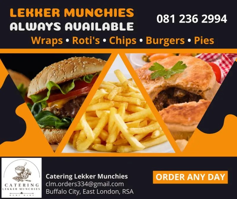 Maatskappy 1 beeld CATERING LEKKER MUNCHIES