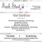 FRESH START CLEANING AND MAINTENANCE
